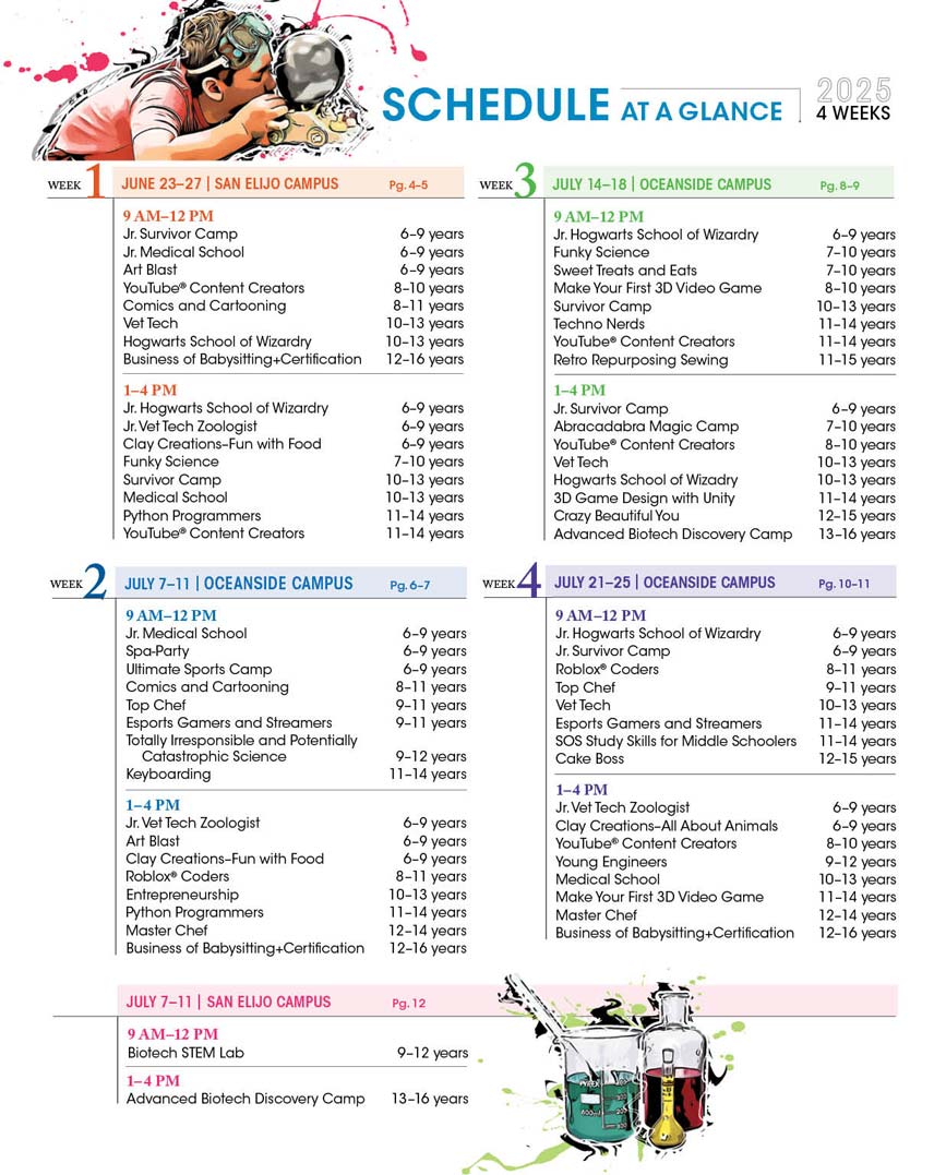 College For Kids Bulletin Schedule