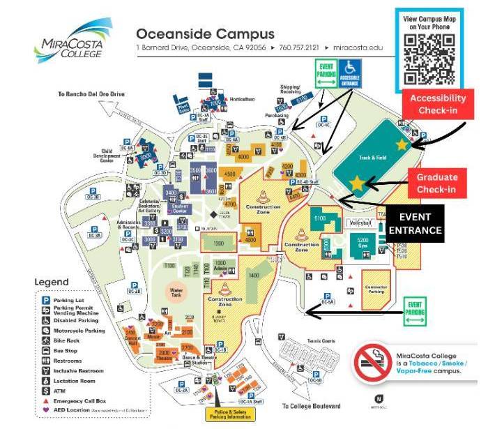 Commencement Map