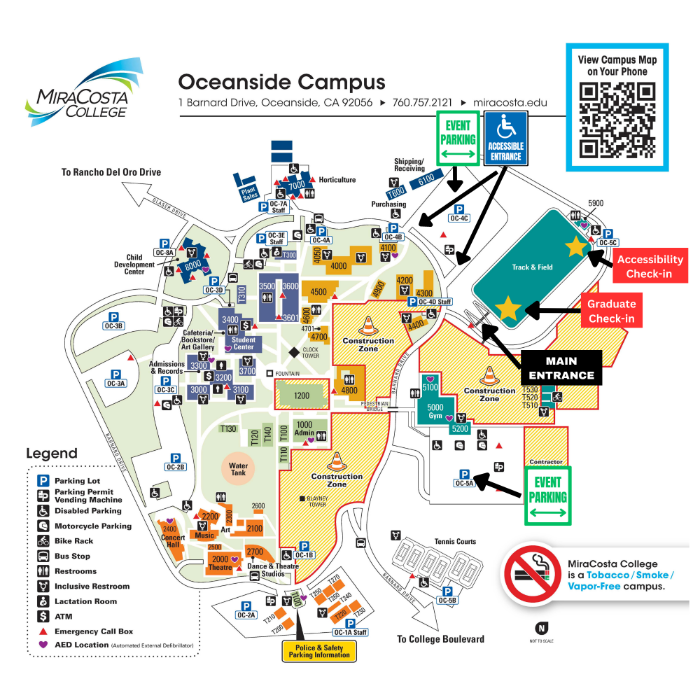 Commencement Map